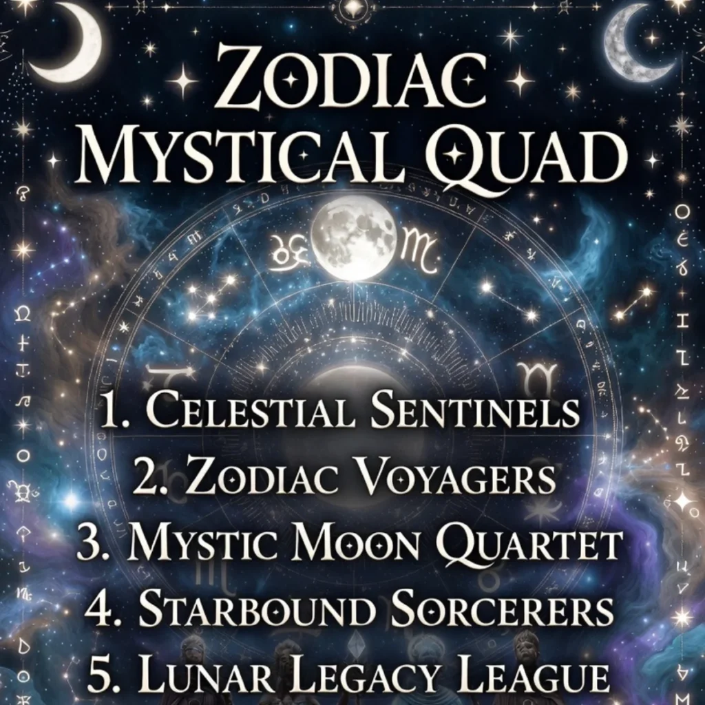๐ Zodiac & Mystical Quad Group Names