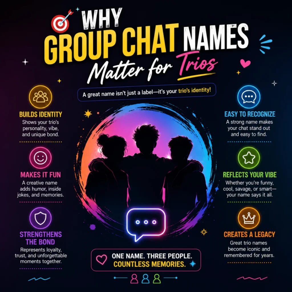 🎯 Why Group Chat Names Matter for Trios