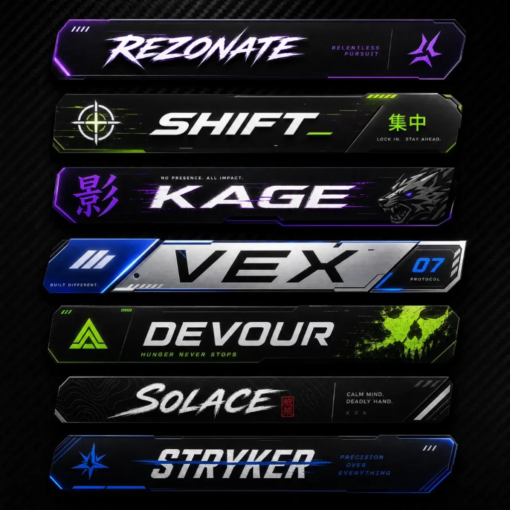 🔥 Sweaty & Tryhard Name Tags for Competitive Players