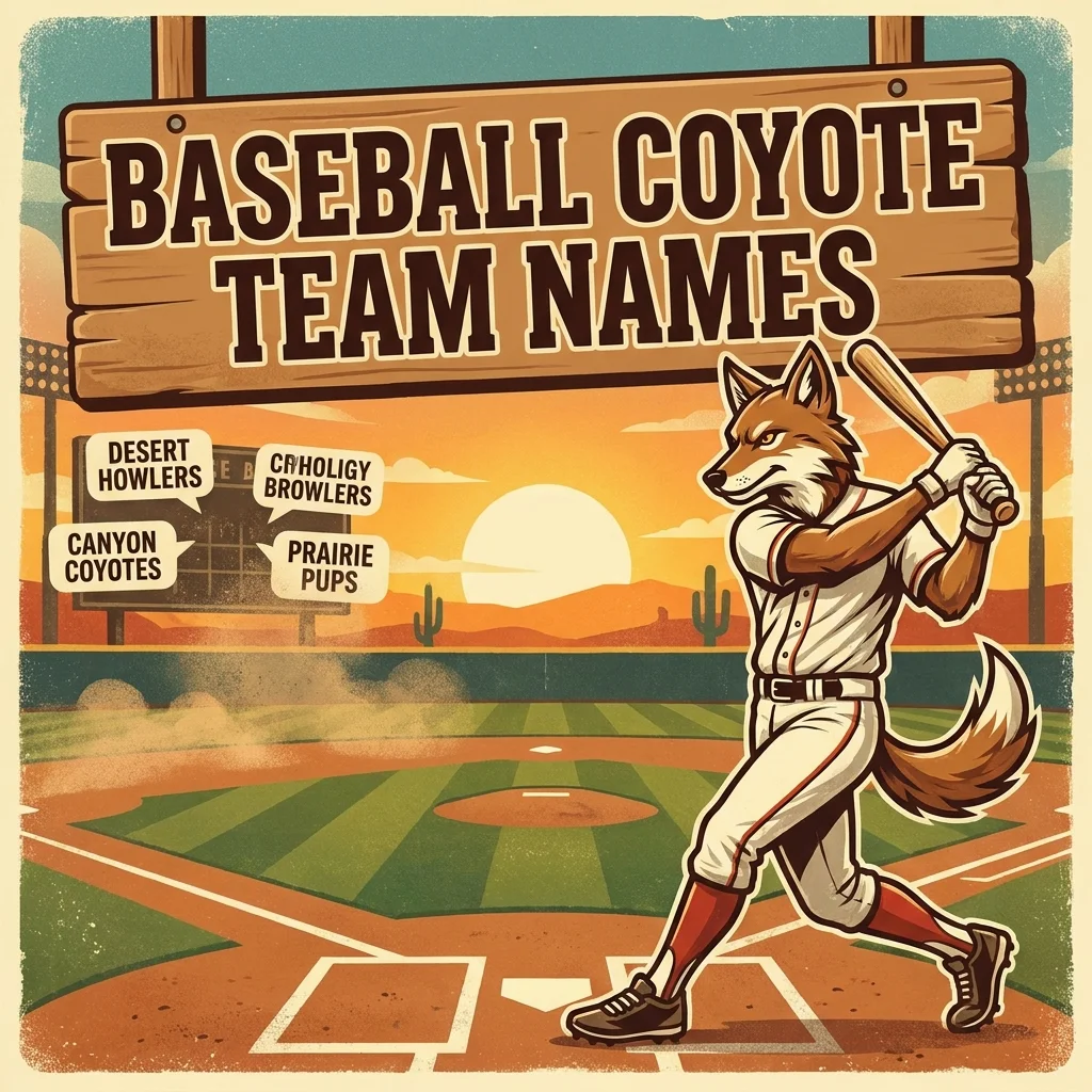⚾ Baseball Coyote Team Names