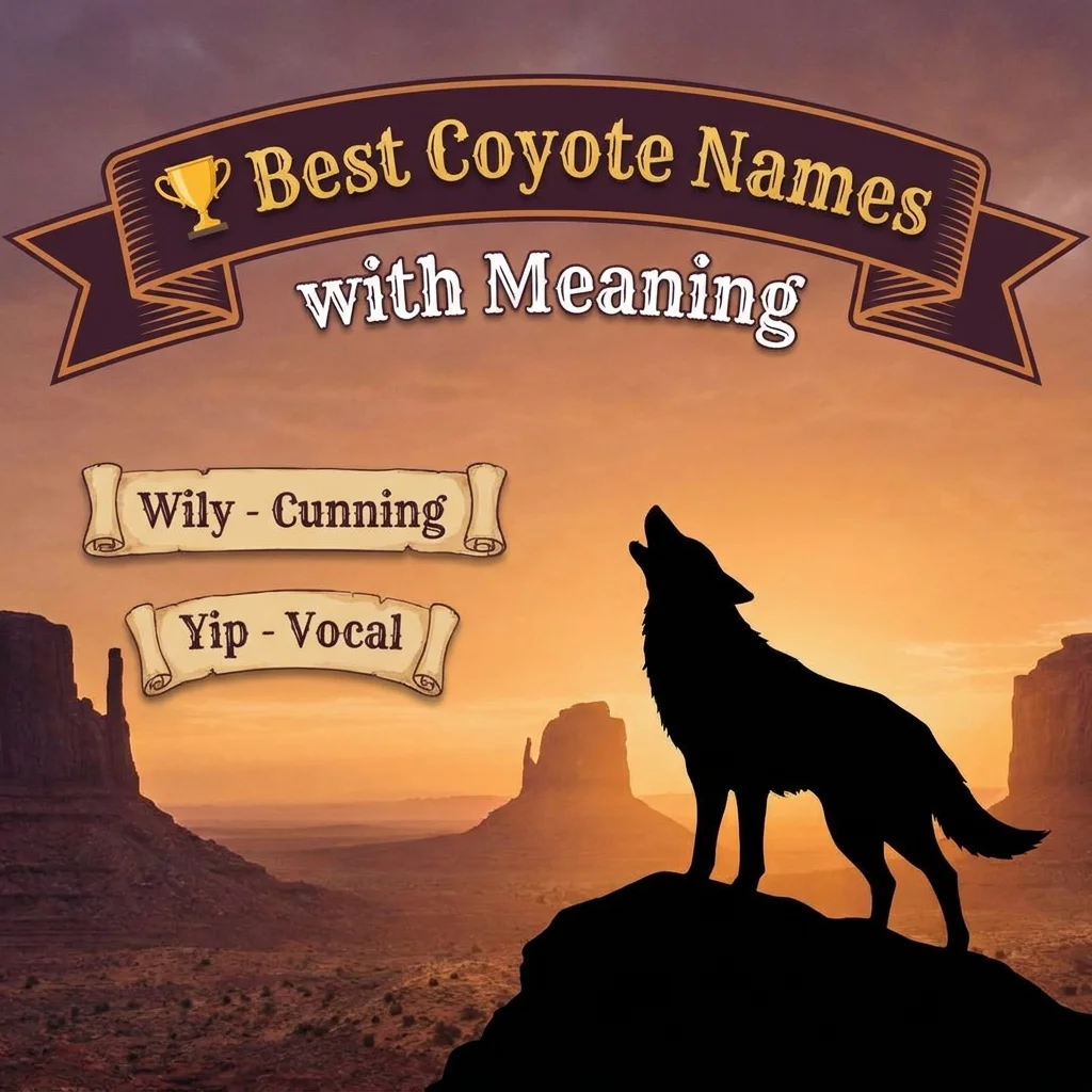 ๐ Best Coyote Names with Meaning