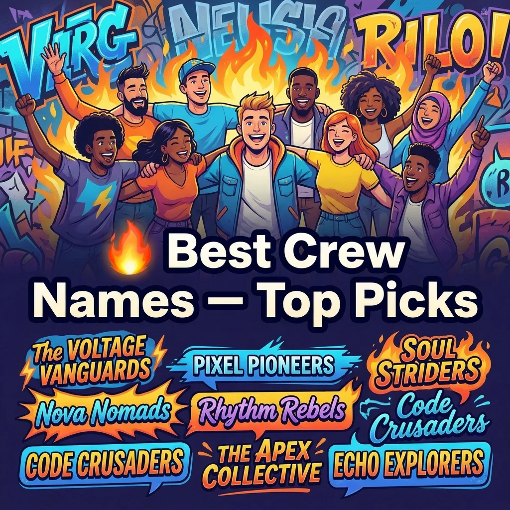 🔥 Best Crew Names – Top Picks