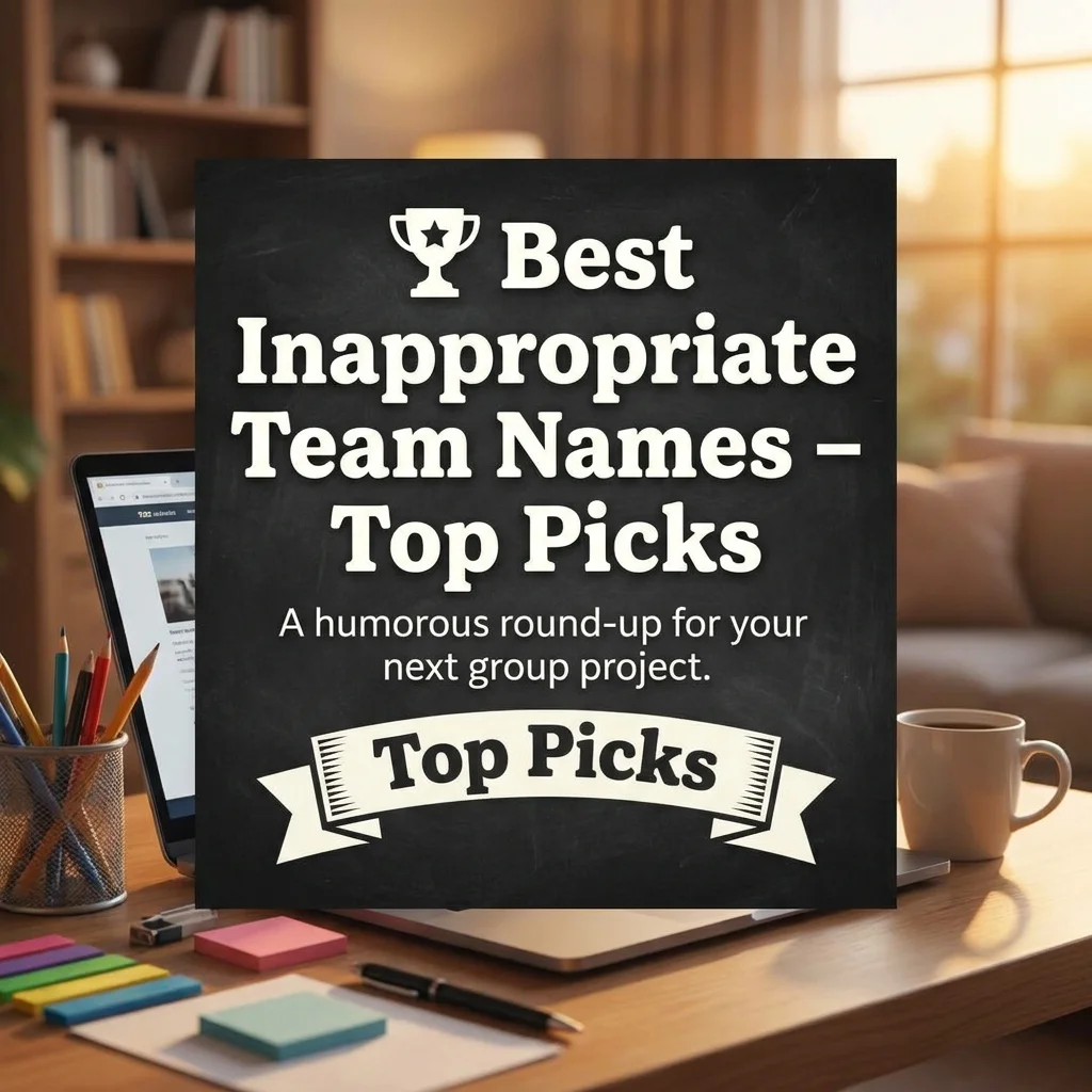 🏆 Best Inappropriate Team Names – Top Picks