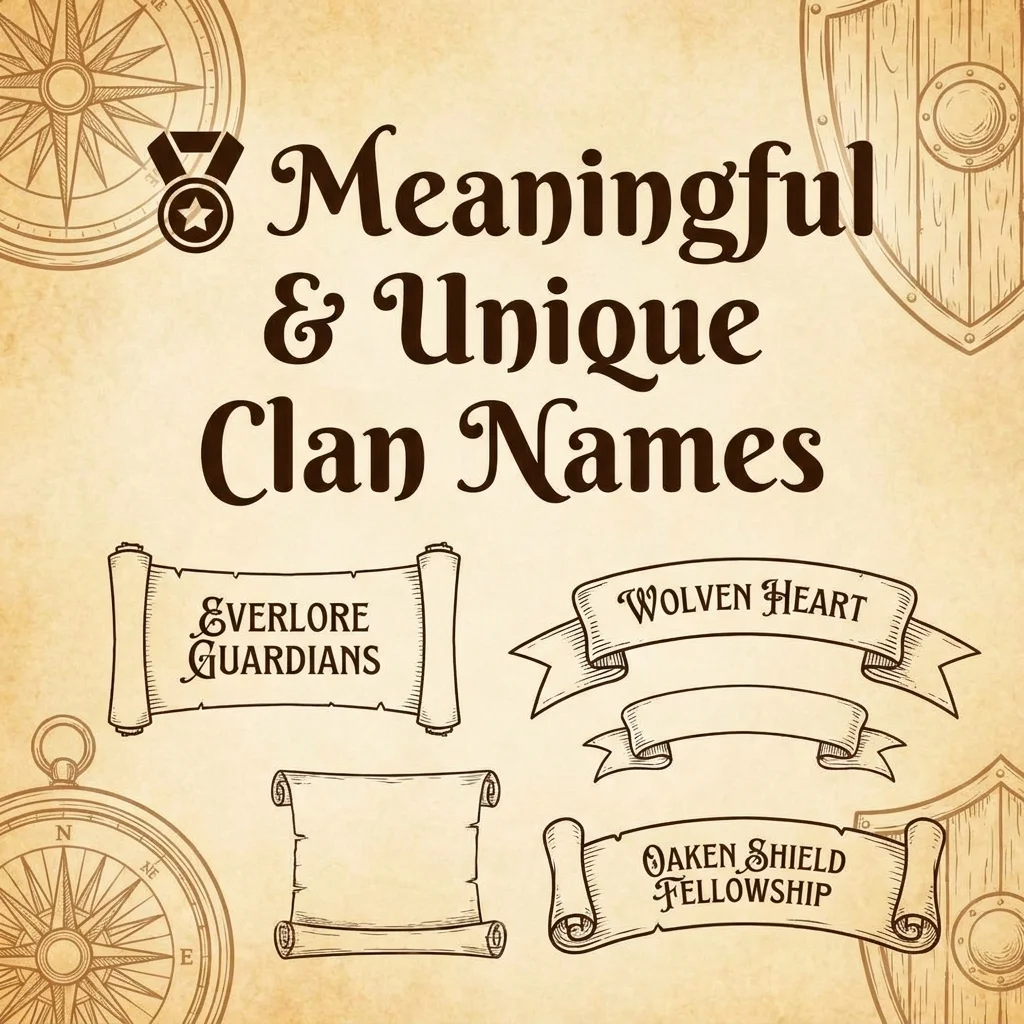 🏅 Meaningful & Unique Clan Names