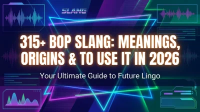 Bop Slang