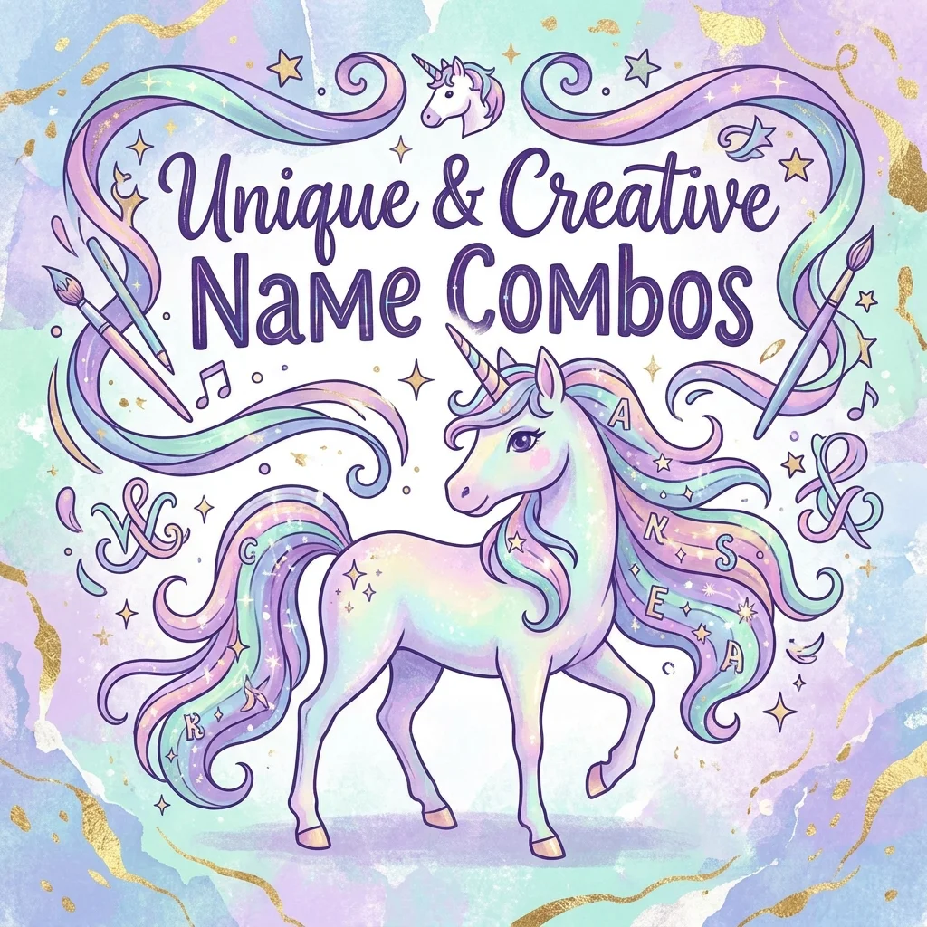 Unique and creative name combos with fun, stylish, and imaginative naming ideas