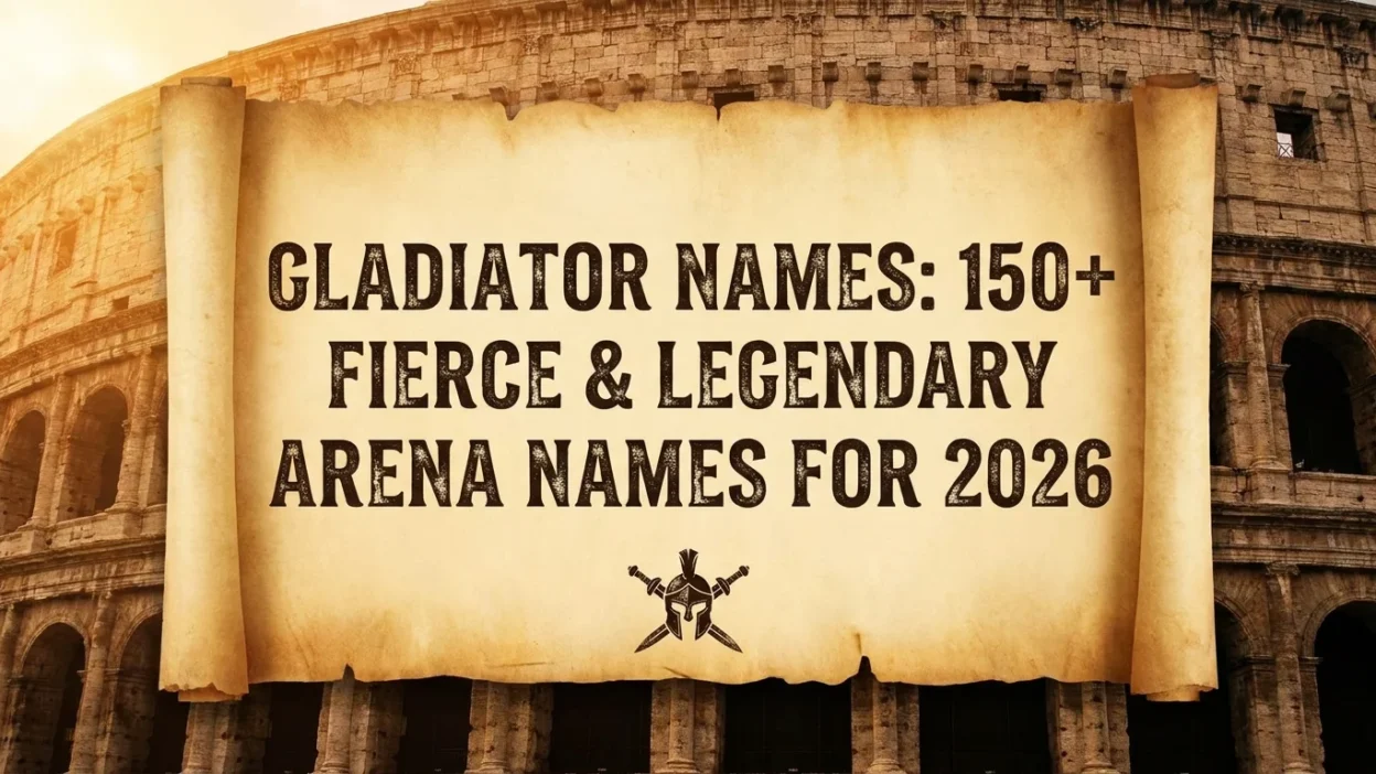 Gladiator names with 150+ fierce, legendary, and powerful arena name ideas for 2026