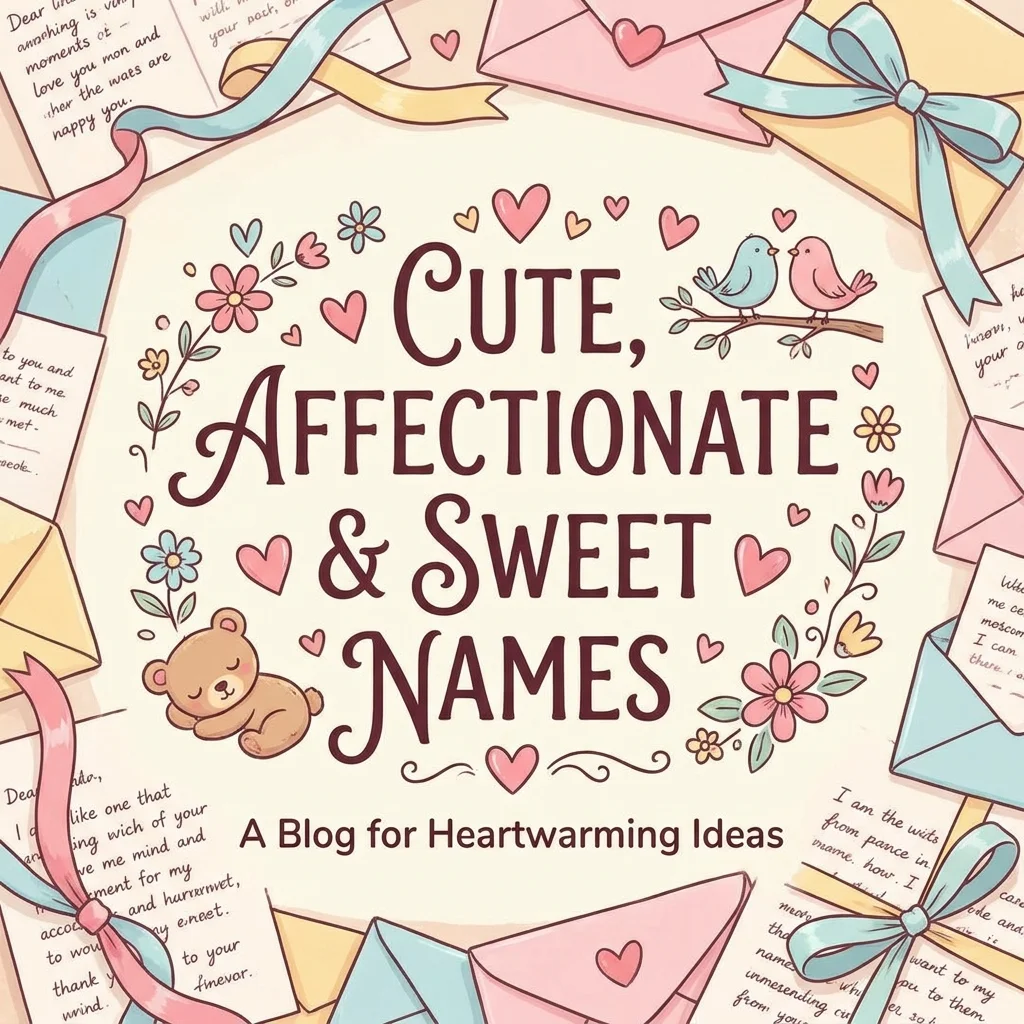 Cute, affectionate, and sweet names for loved ones, partners, and close friends