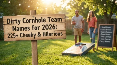 Dirty cornhole team names for 2026 with cheeky, funny, and hilarious ideas