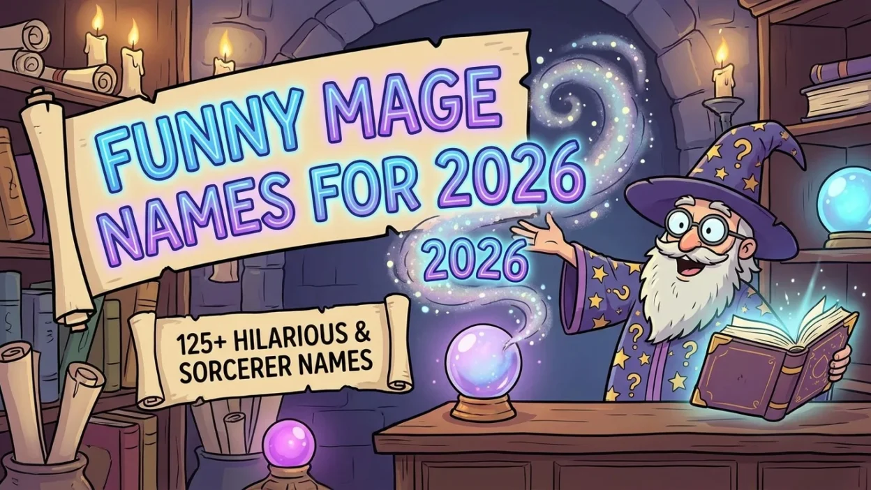 Funny mage names for 2026 with hilarious, magical, and sorcerer-inspired name ideas