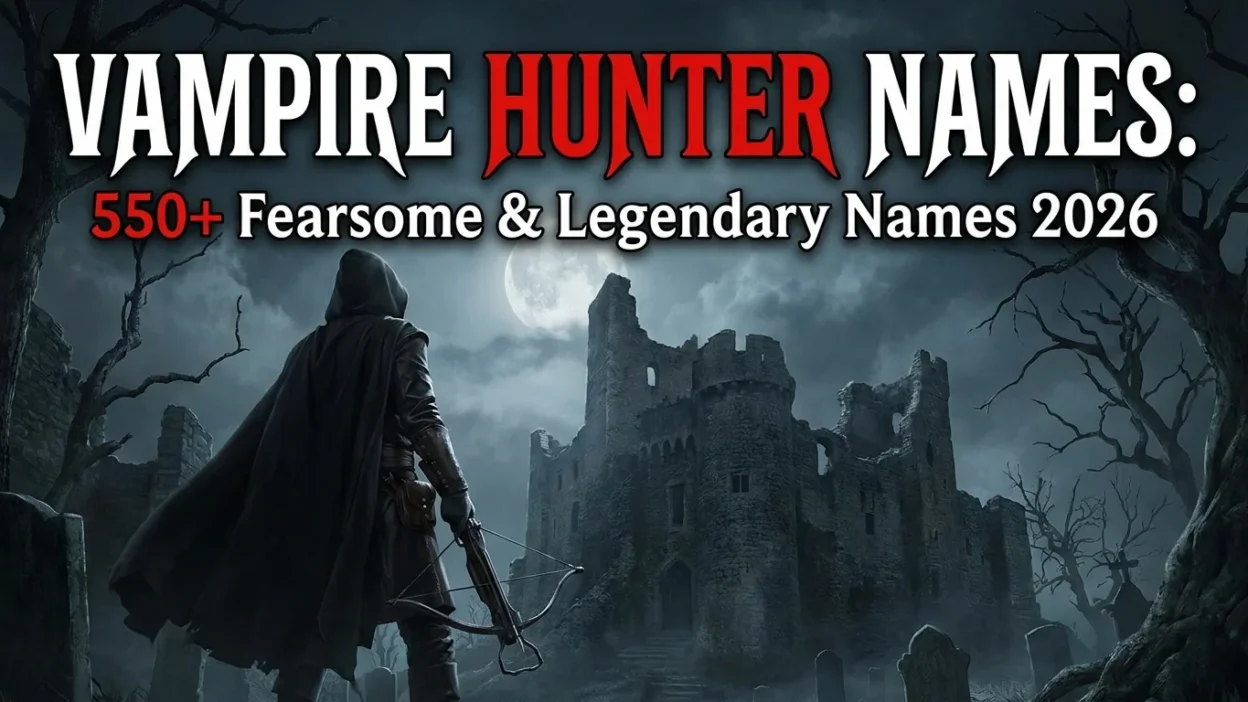 Vampire hunter names with 550+ fearsome, legendary, and dark character ideas for 2026