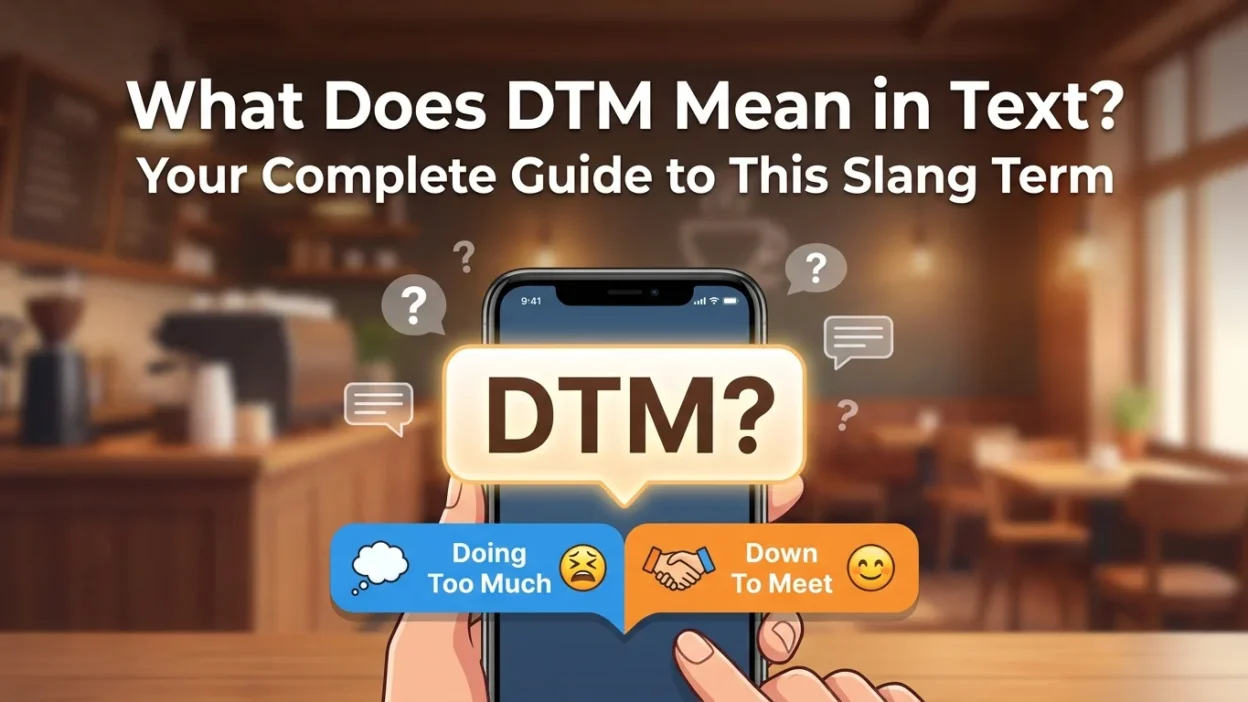 What does DTM mean in text? A simple guide to the slang term, meaning, and common texting examples