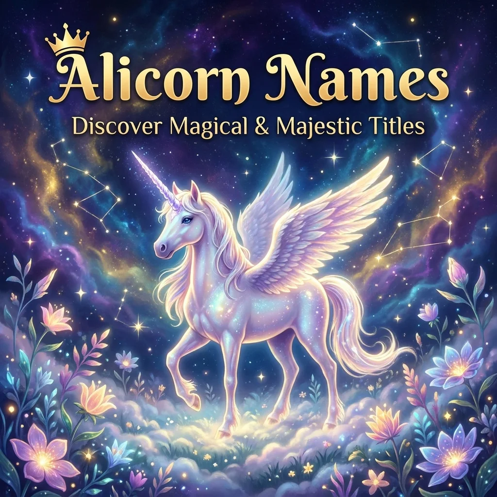 Alicorn names with magical, cute, unique, and fantasy-inspired ideas