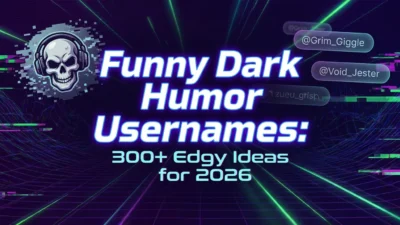 300+ funny dark humor usernames with edgy, witty, and unique ideas for 2026