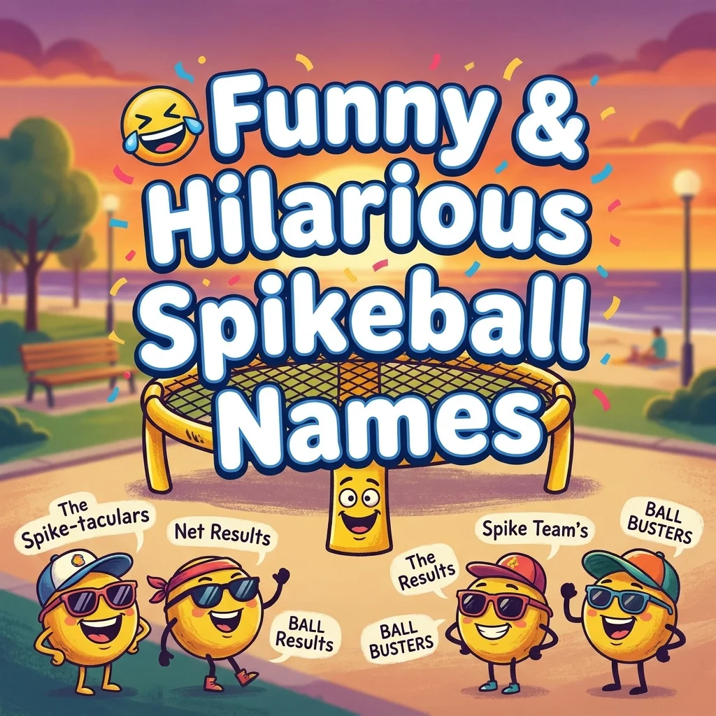Funny and hilarious Spikeball names for teams, friends, and competitive games