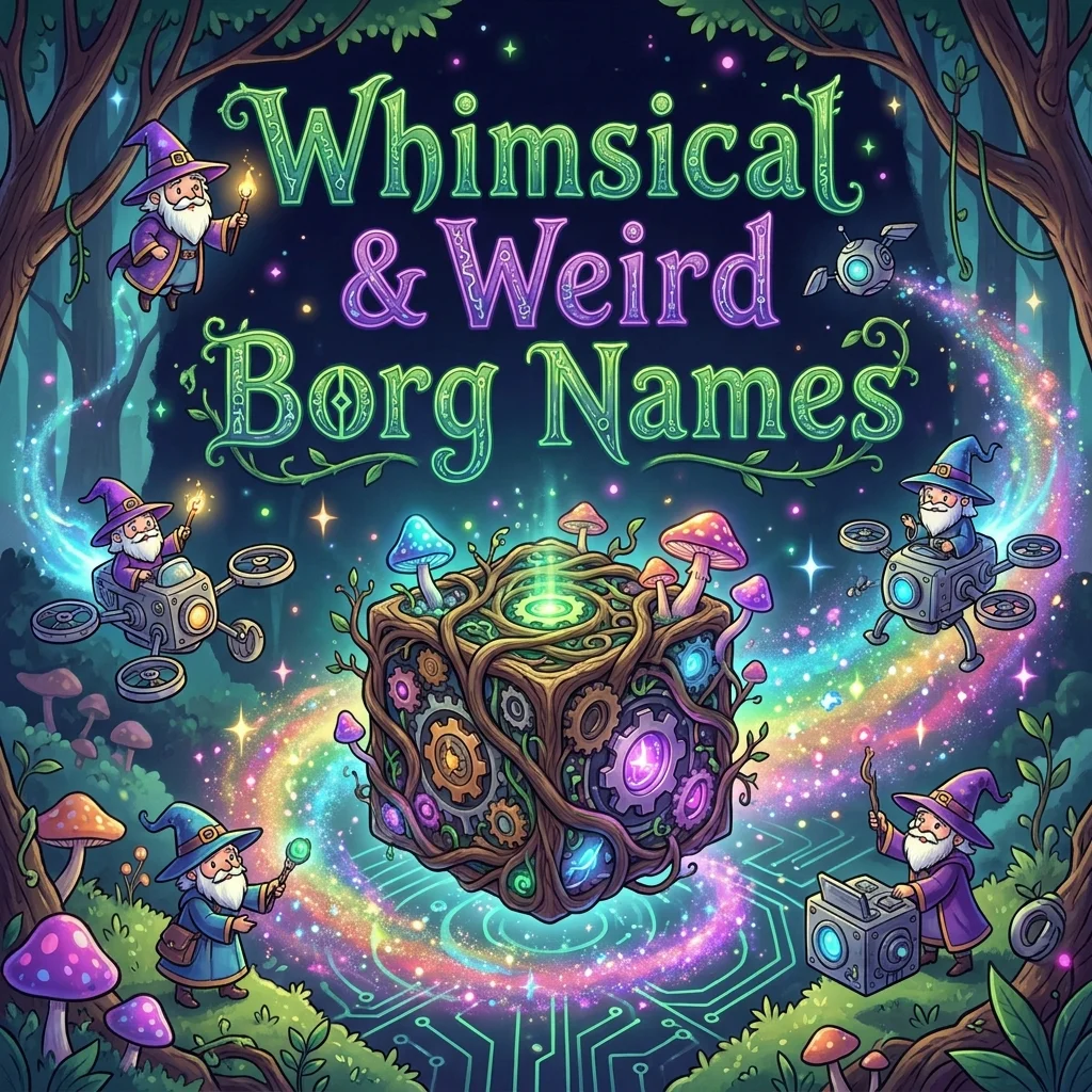 Whimsical and weird Borg names with quirky, creative, and unusual naming ideas