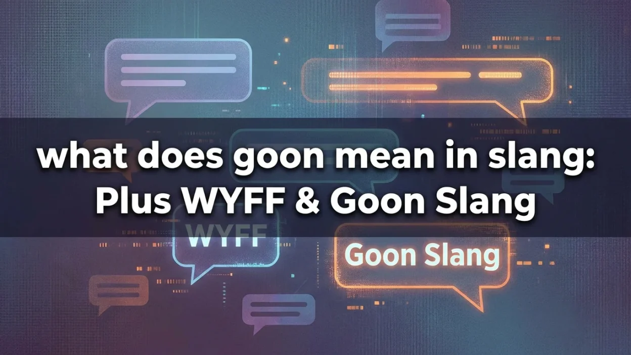 What does goon mean in slang