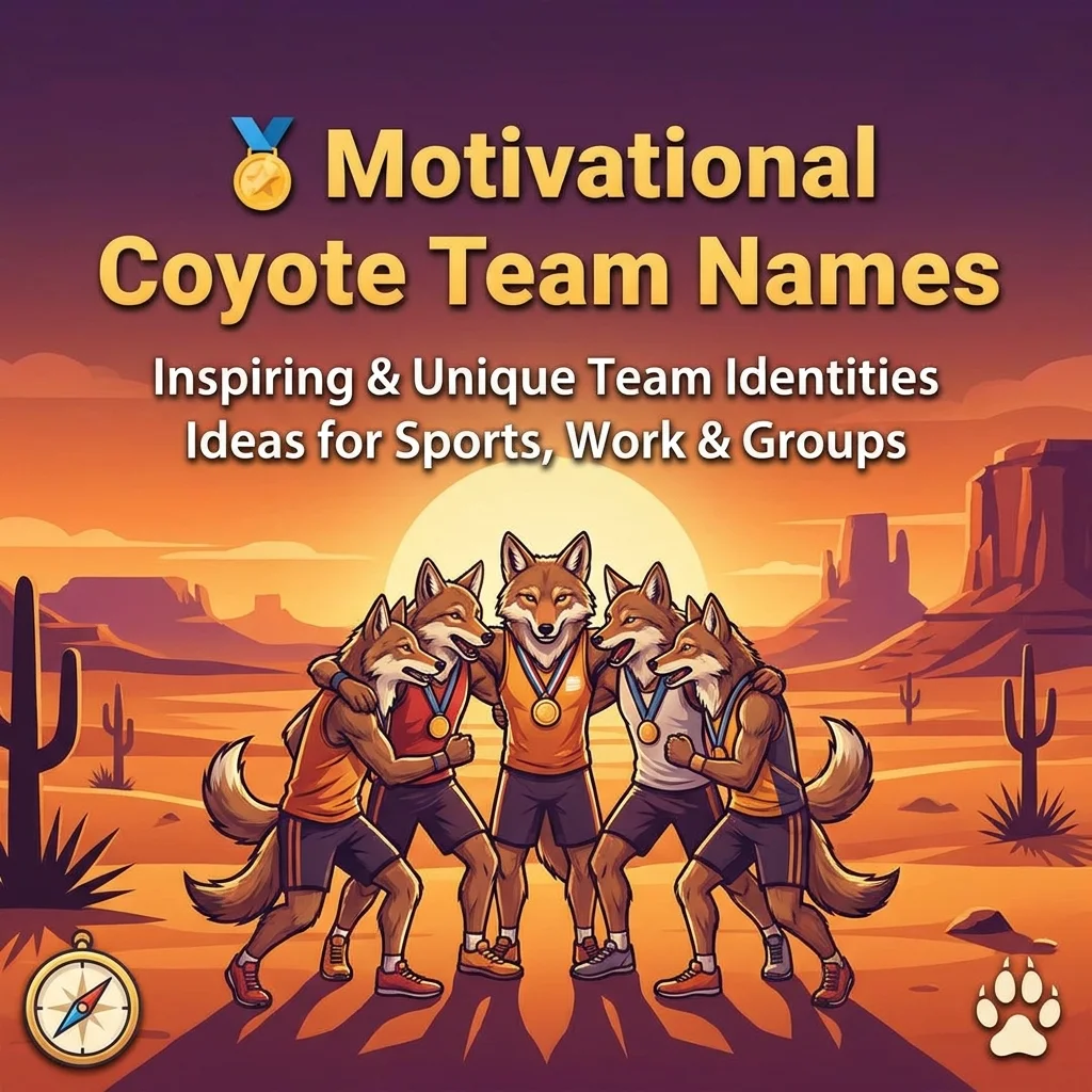 🏅 Motivational Coyote Team Names