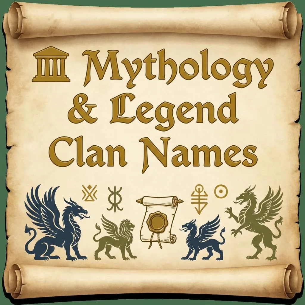 🏛️ Mythology & Legend Clan Names
