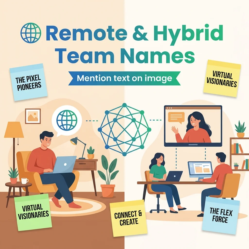 ๐ Remote & Hybrid Team Names